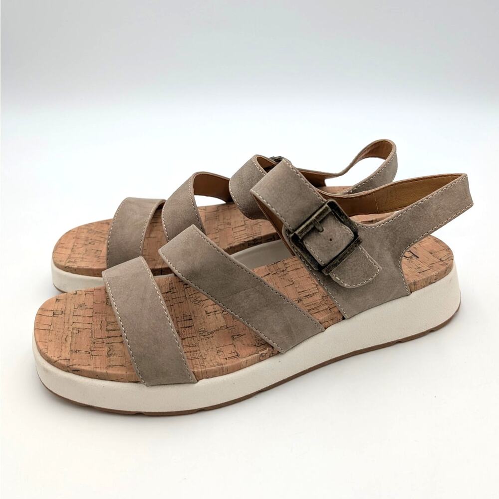 B O C BY BØRN Meadows Slingback Sandals Buckle Women's Taupe Size US11M EU41.5
